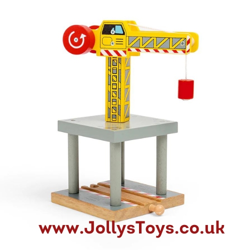 Big Yellow Crane for Wooden Rail JollysToys